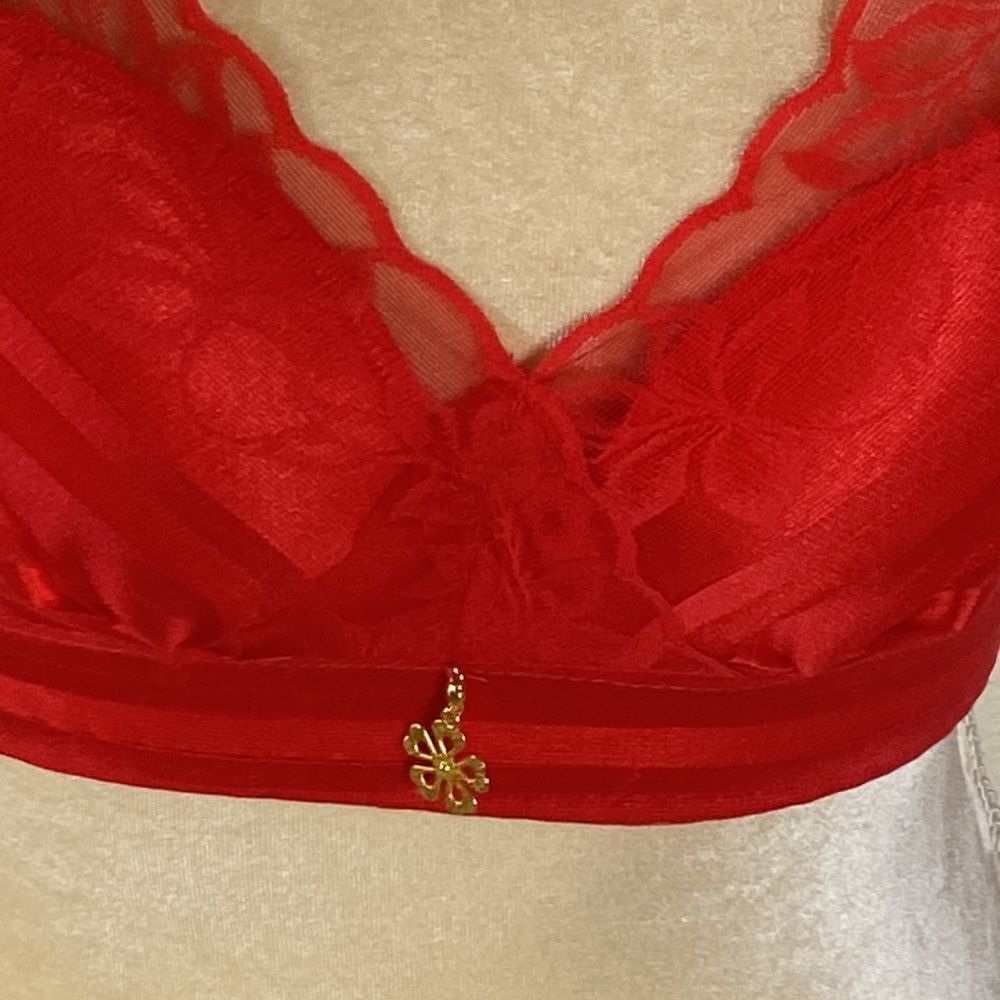 New Top Moda Red Size 38C - Picture 3 of 10